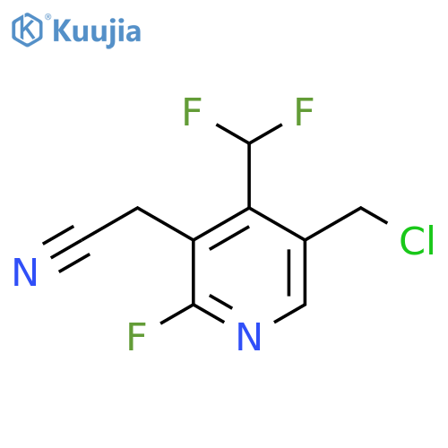 5-(Chloromethyl)-4-(difluoromethyl)-2-fluoropyridine-3-acetonitrile structure