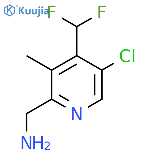 2-(Aminomethyl)-5-chloro-4-(difluoromethyl)-3-methylpyridine structure