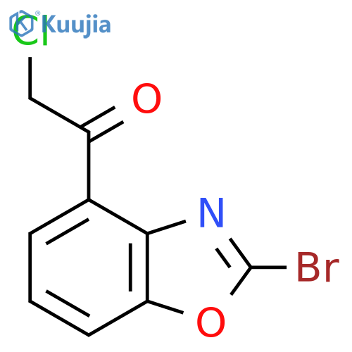 2-Bromo-4-(2-chloroacetyl)benzo[d]oxazole structure