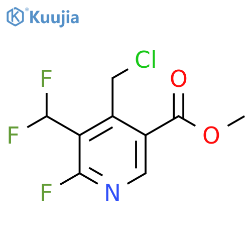 Methyl 4-(chloromethyl)-3-(difluoromethyl)-2-fluoropyridine-5-carboxylate structure