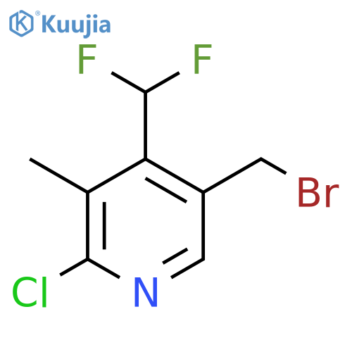 5-(Bromomethyl)-2-chloro-4-(difluoromethyl)-3-methylpyridine structure