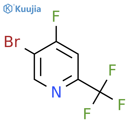 5-Bromo-4-fluoro-2-(trifluoromethyl)pyridine structure