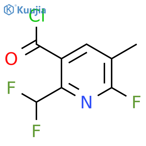 2-(Difluoromethyl)-6-fluoro-5-methylpyridine-3-carbonyl chloride structure