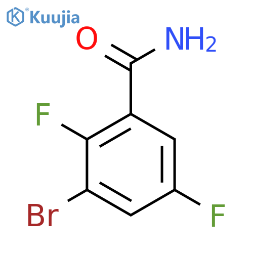 3-Bromo-2,5-difluorobenzamide structure