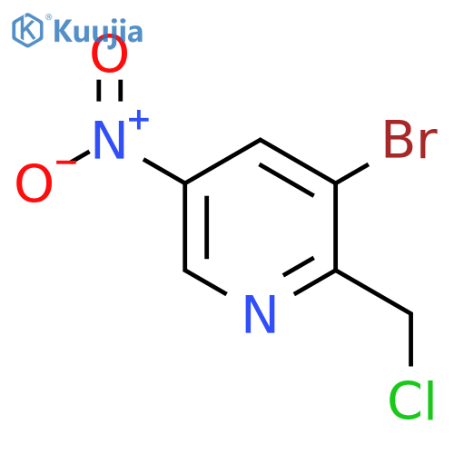 3-Bromo-2-(chloromethyl)-5-nitropyridine structure