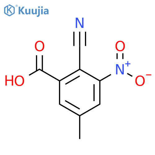 2-Cyano-5-methyl-3-nitrobenzoic acid structure