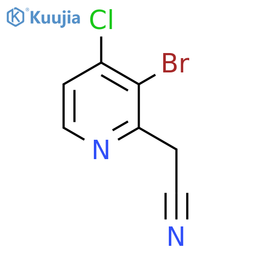 3-Bromo-4-chloropyridine-2-acetonitrile structure