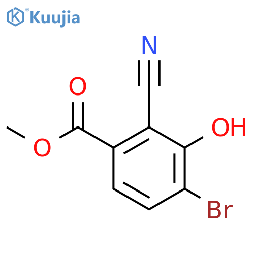 Methyl 4-bromo-2-cyano-3-hydroxybenzoate structure