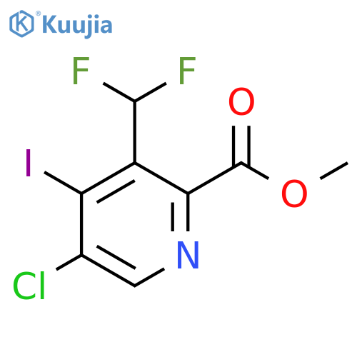 Methyl 5-chloro-3-(difluoromethyl)-4-iodopyridine-2-carboxylate structure