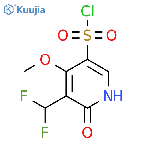 3-(Difluoromethyl)-2-hydroxy-4-methoxypyridine-5-sulfonyl chloride structure