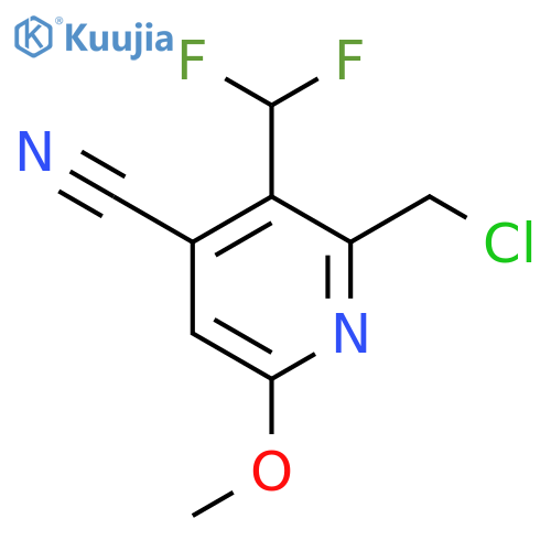 2-(Chloromethyl)-4-cyano-3-(difluoromethyl)-6-methoxypyridine structure