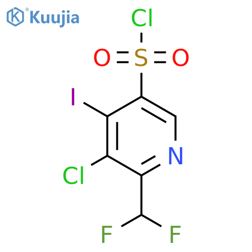 3-Chloro-2-(difluoromethyl)-4-iodopyridine-5-sulfonyl chloride structure