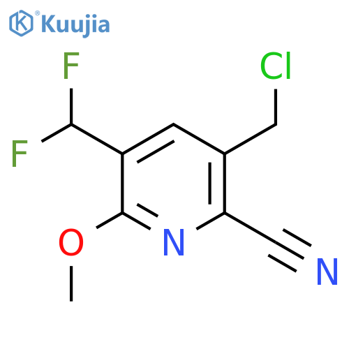 3-(Chloromethyl)-2-cyano-5-(difluoromethyl)-6-methoxypyridine structure