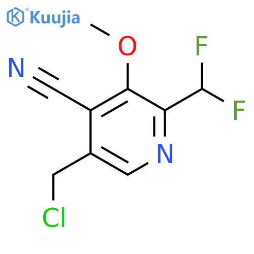 5-(Chloromethyl)-4-cyano-2-(difluoromethyl)-3-methoxypyridine structure