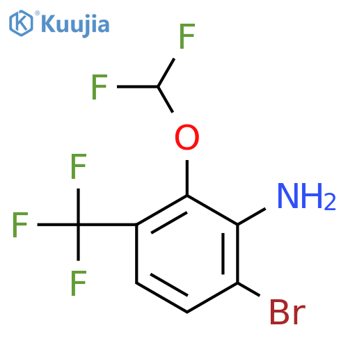 6-Bromo-2-difluoromethoxy-3-(trifluoromethyl)aniline structure
