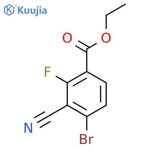 Ethyl 4-bromo-3-cyano-2-fluorobenzoate structure