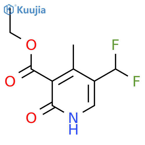 Ethyl 5-(difluoromethyl)-2-hydroxy-4-methylpyridine-3-carboxylate structure