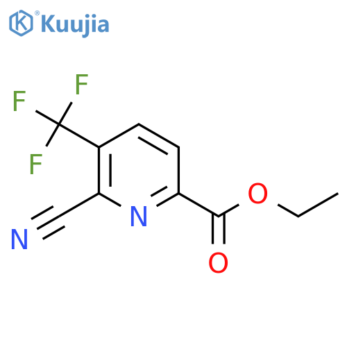 Ethyl 6-cyano-5-(trifluoromethyl)picolinate structure