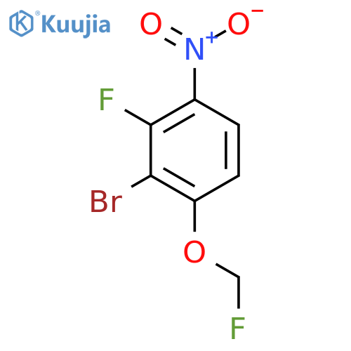 1-Bromo-2-fluoro-6-fluoromethoxy-3-nitrobenzene structure