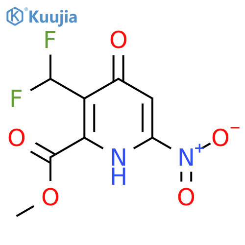 Methyl 3-(difluoromethyl)-4-hydroxy-6-nitropyridine-2-carboxylate structure