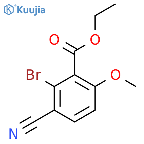 Ethyl 2-bromo-3-cyano-6-methoxybenzoate structure