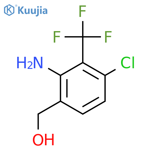 2-Amino-4-chloro-3-(trifluoromethyl)benzyl alcohol structure