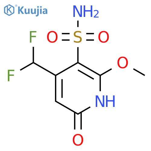 4-(Difluoromethyl)-6-hydroxy-2-methoxypyridine-3-sulfonamide structure