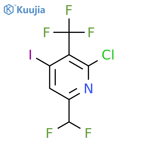 2-Chloro-6-(difluoromethyl)-4-iodo-3-(trifluoromethyl)pyridine structure
