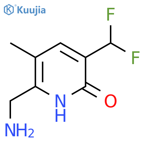 2-(Aminomethyl)-5-(difluoromethyl)-6-hydroxy-3-methylpyridine structure