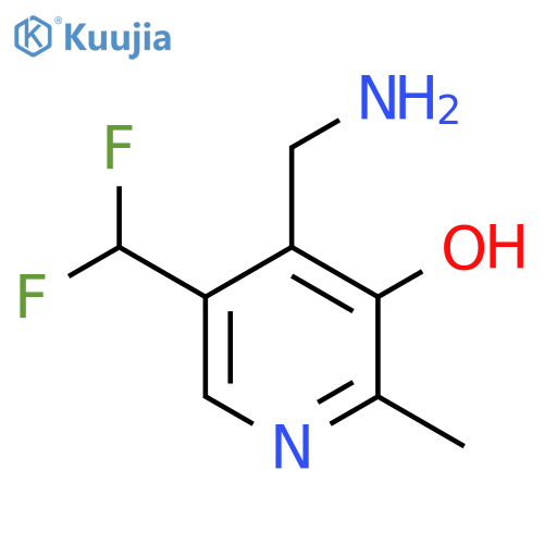 4-(Aminomethyl)-5-(difluoromethyl)-3-hydroxy-2-methylpyridine structure