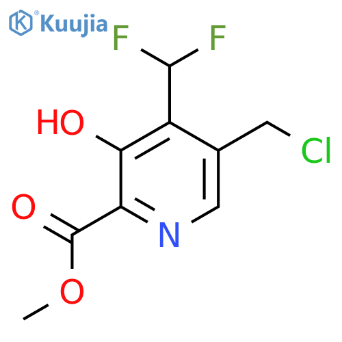 Methyl 5-(chloromethyl)-4-(difluoromethyl)-3-hydroxypyridine-2-carboxylate structure