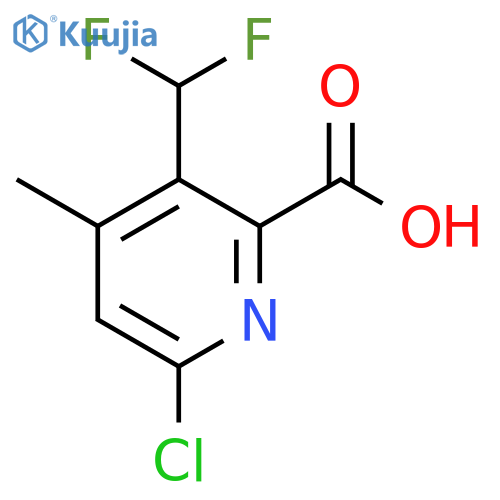 6-Chloro-3-(difluoromethyl)-4-methylpyridine-2-carboxylic acid structure