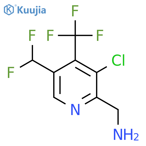 2-(Aminomethyl)-3-chloro-5-(difluoromethyl)-4-(trifluoromethyl)pyridine structure