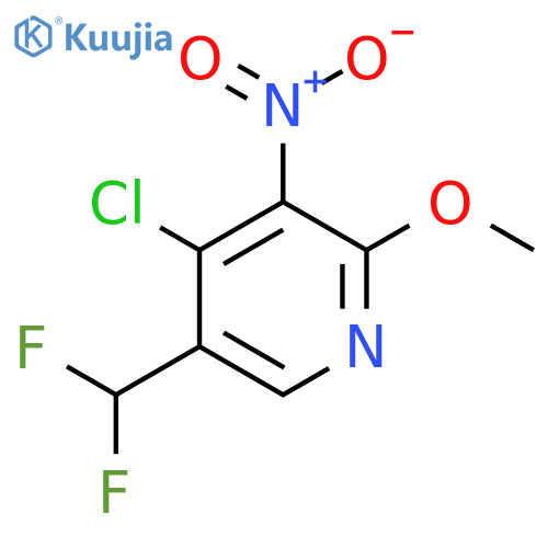 4-Chloro-5-(difluoromethyl)-2-methoxy-3-nitropyridine structure