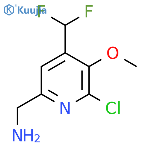 6-(Aminomethyl)-2-chloro-4-(difluoromethyl)-3-methoxypyridine structure