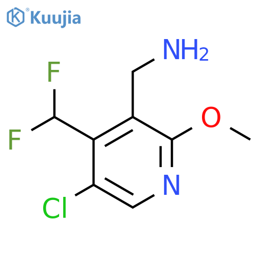 3-(Aminomethyl)-5-chloro-4-(difluoromethyl)-2-methoxypyridine structure