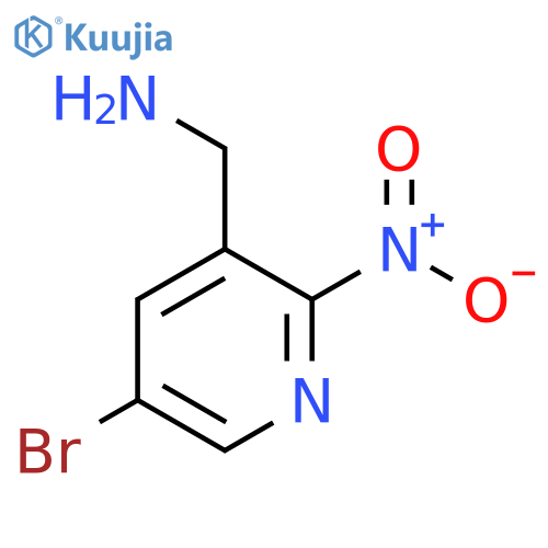 3-Aminomethyl-5-bromo-2-nitropyridine structure