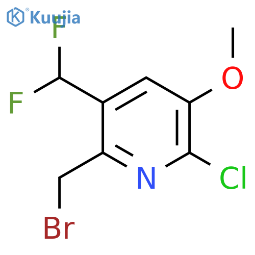 2-(Bromomethyl)-6-chloro-3-(difluoromethyl)-5-methoxypyridine structure