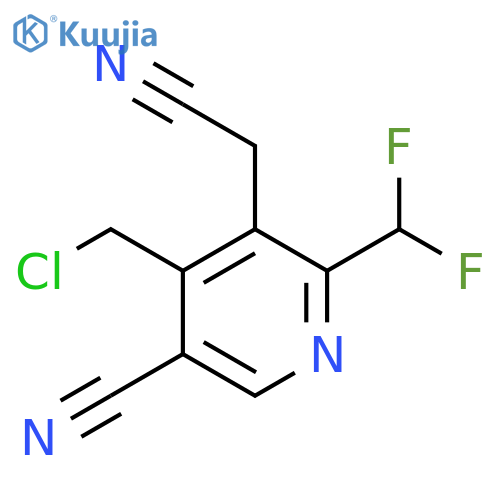 4-(Chloromethyl)-5-cyano-2-(difluoromethyl)pyridine-3-acetonitrile structure