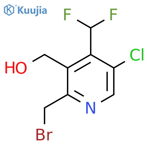 2-(Bromomethyl)-5-chloro-4-(difluoromethyl)pyridine-3-methanol structure