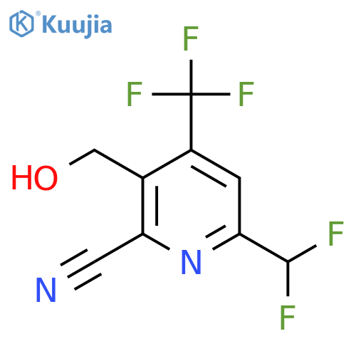 2-Cyano-6-(difluoromethyl)-4-(trifluoromethyl)pyridine-3-methanol structure