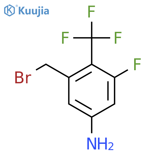 5-Amino-3-fluoro-2-(trifluoromethyl)benzyl bromide structure