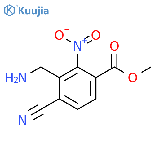 Methyl 3-aminomethyl-4-cyano-2-nitrobenzoate structure