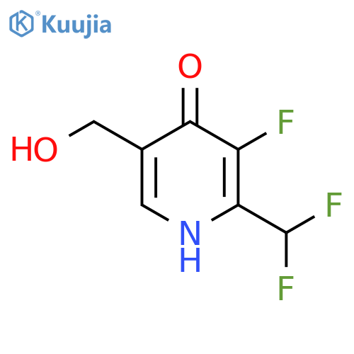 2-(Difluoromethyl)-3-fluoro-4-hydroxypyridine-5-methanol structure
