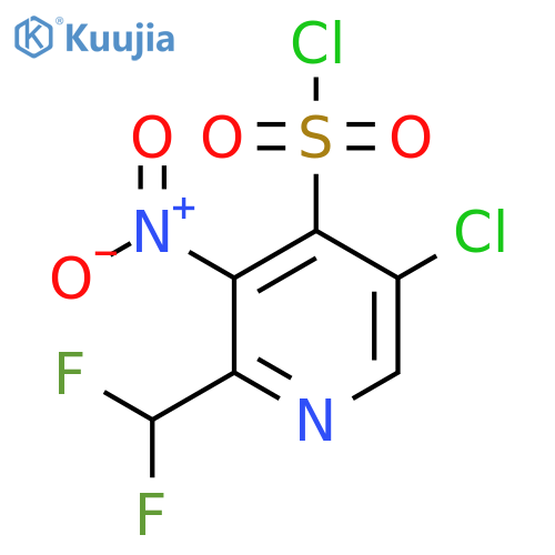 5-Chloro-2-(difluoromethyl)-3-nitropyridine-4-sulfonyl chloride structure