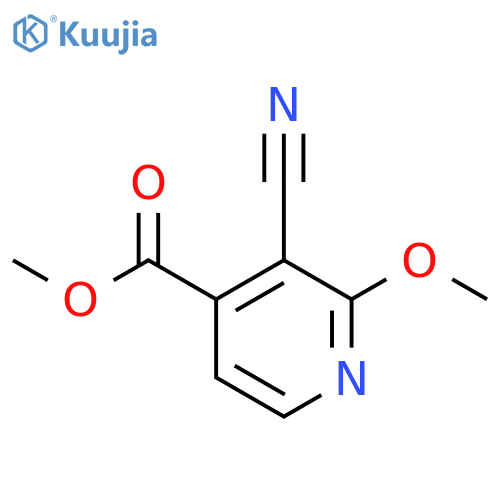 Methyl 3-cyano-2-methoxyisonicotinate structure