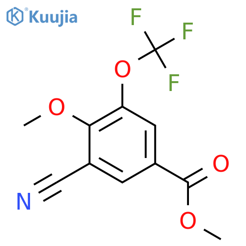 Methyl 3-cyano-4-methoxy-5-(trifluoromethoxy)benzoate structure