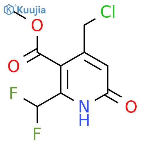 Methyl 4-(chloromethyl)-2-(difluoromethyl)-6-hydroxypyridine-3-carboxylate structure
