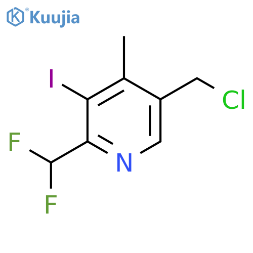 5-(Chloromethyl)-2-(difluoromethyl)-3-iodo-4-methylpyridine structure