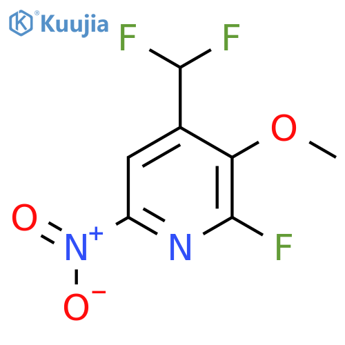 4-(Difluoromethyl)-2-fluoro-3-methoxy-6-nitropyridine structure